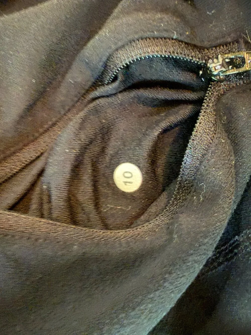Lululemon In Stride black jacket with a high collar and full zip closure Size 10